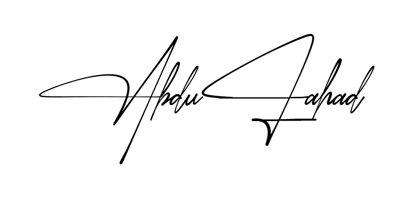 Simple Abdul Ahad signature style
