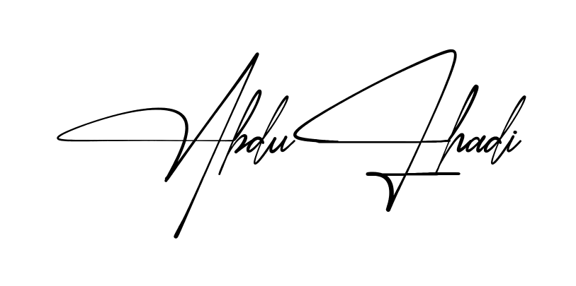 Simple Abdul Hadi signature style
