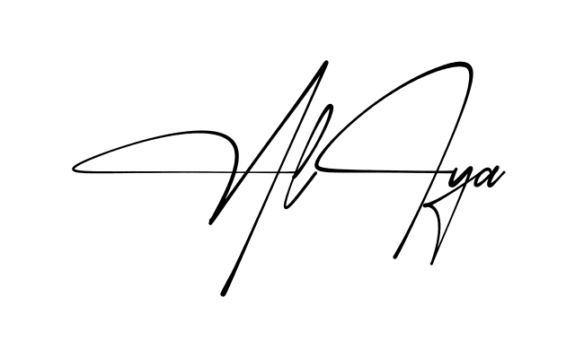 Simple Aliya signature style