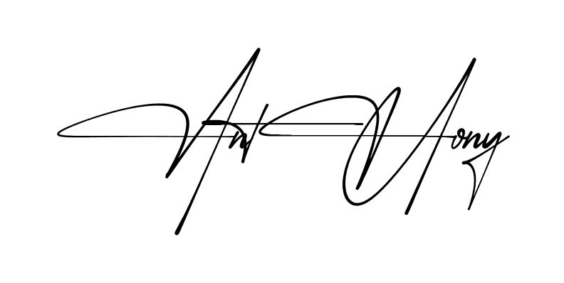 Simple Anthony signature style