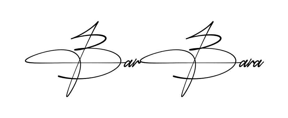 Simple Barbara signature style