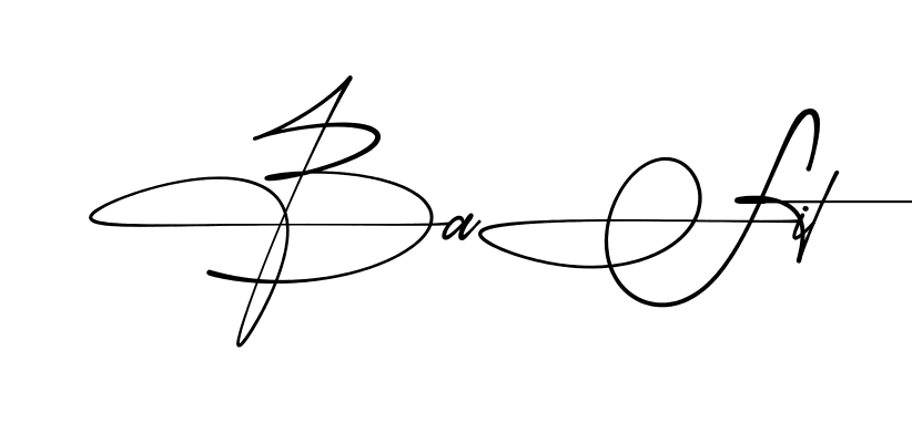 Simple Basit signature style