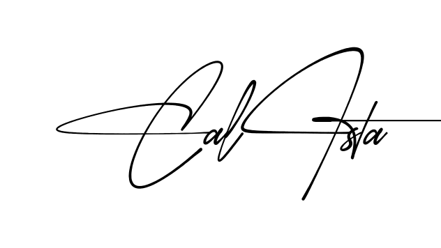 Calista simple name signature style in English
