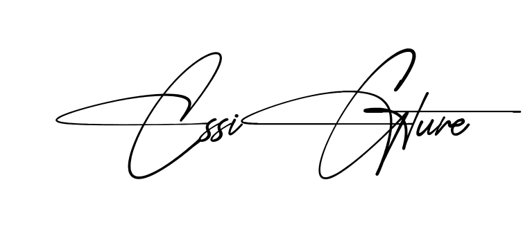 Cs Signature simple name signature style in English