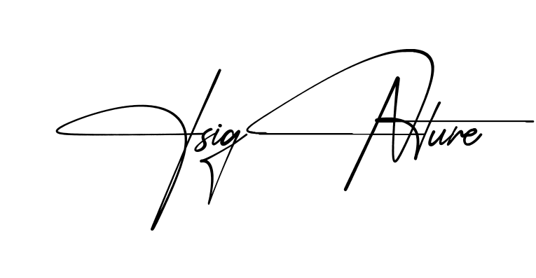 F Signature simple name signature style in English
