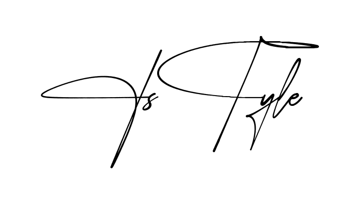 F Style simple name signature style in English