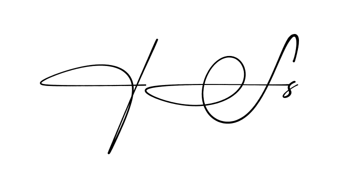 Fs S simple name signature style in English