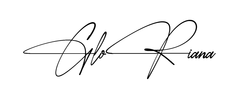 Gloriana simple name signature style in English
