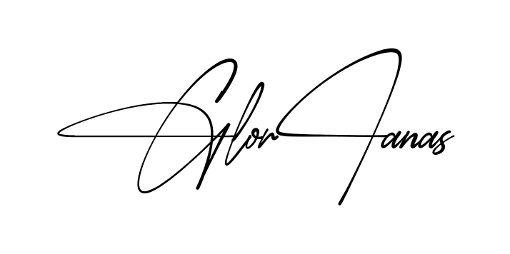 Gloriana S simple name signature style in English