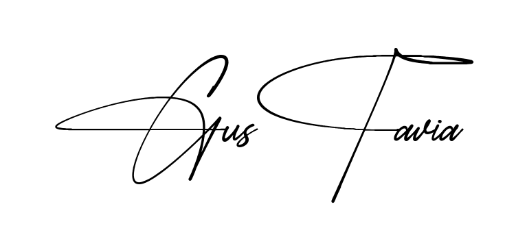 Gustavia simple name signature style in English