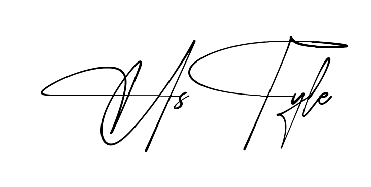 H Style simple name signature style in English