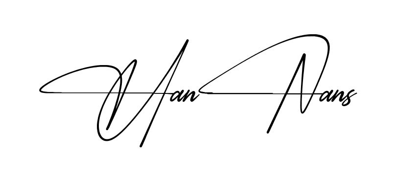 Hannan S simple name signature style in English