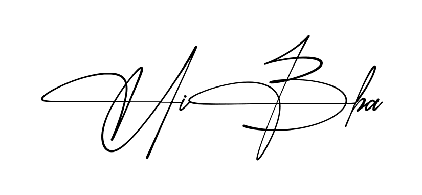Hibba simple name signature style in English