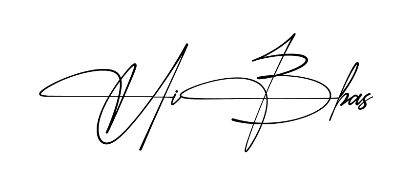 Hibba S simple name signature style in English