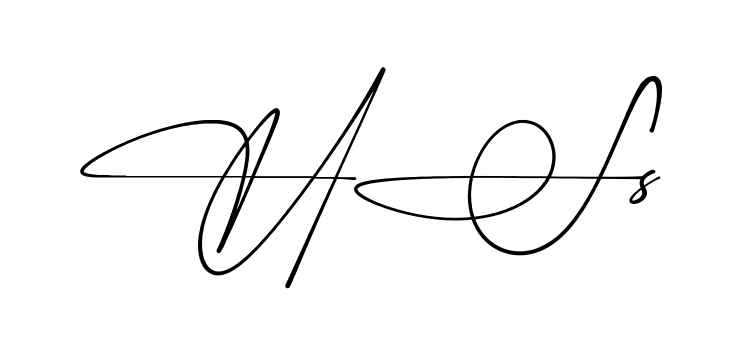 Hs S simple name signature style in English