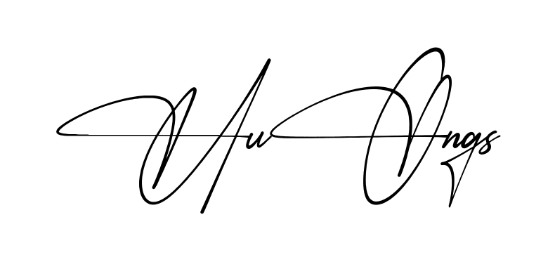 Huong S simple name signature style in English