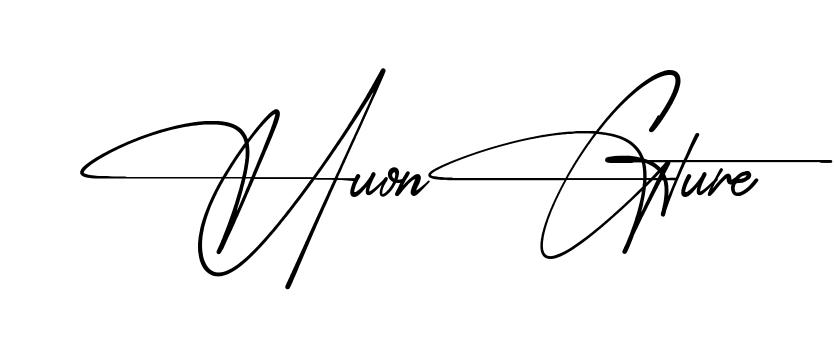 Huong Signature simple name signature style in English