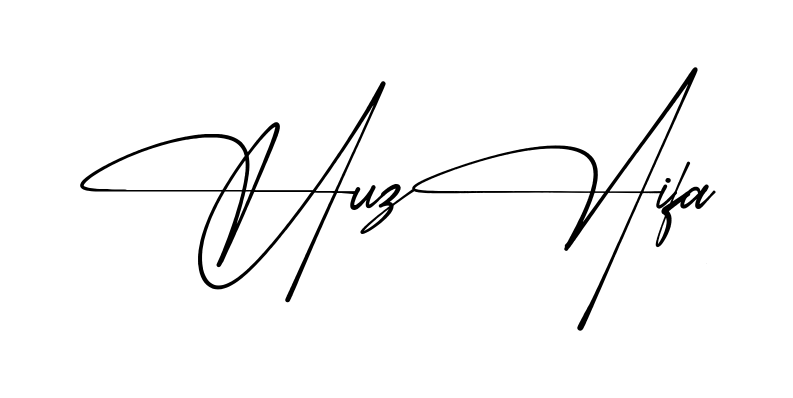 Simple Huzaifa signature style
