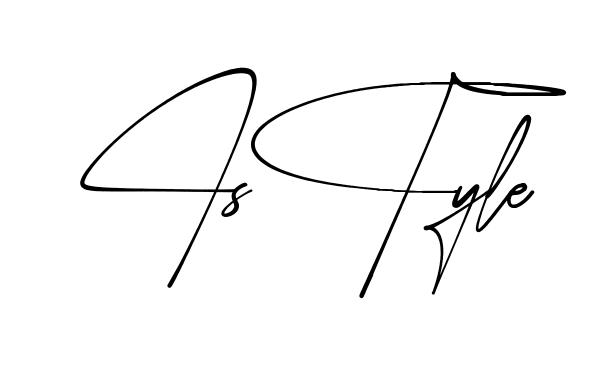 I Style simple name signature style in English
