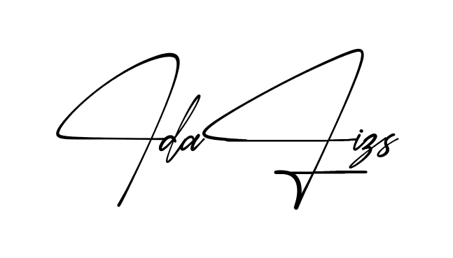 Idaliz S simple name signature style in English
