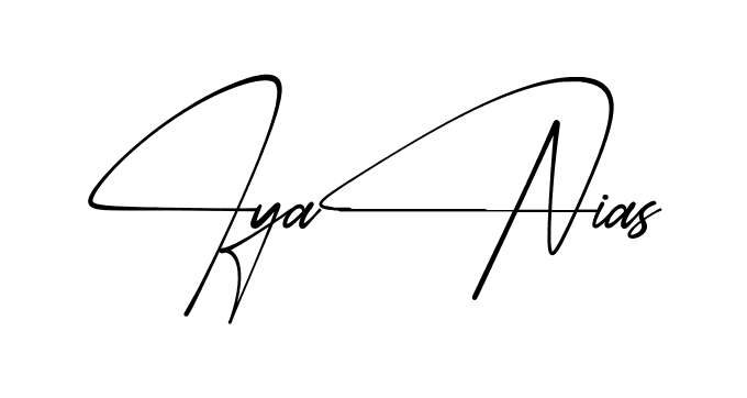 Iyania S simple name signature style in English