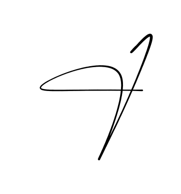 J simple name signature style in English