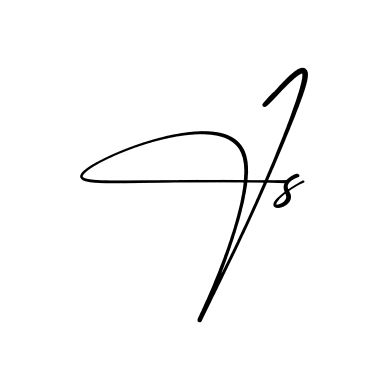 J S simple name signature style in English