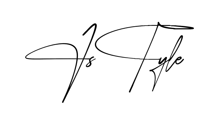 J Style simple name signature style in English