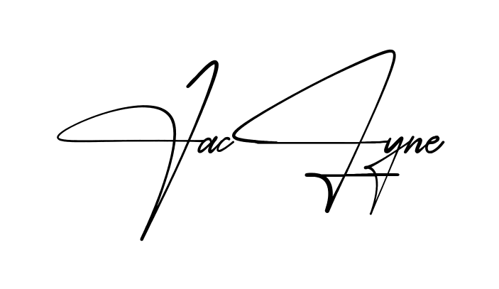 Jaclyne simple name signature style in English