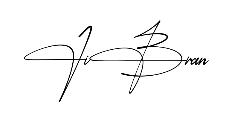 Simple Jibran signature style