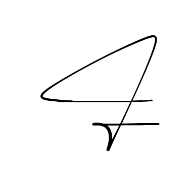 L simple name signature style in English