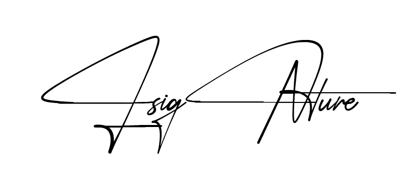 L Signature simple name signature style in English