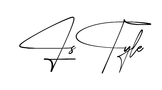 L Style simple name signature style in English