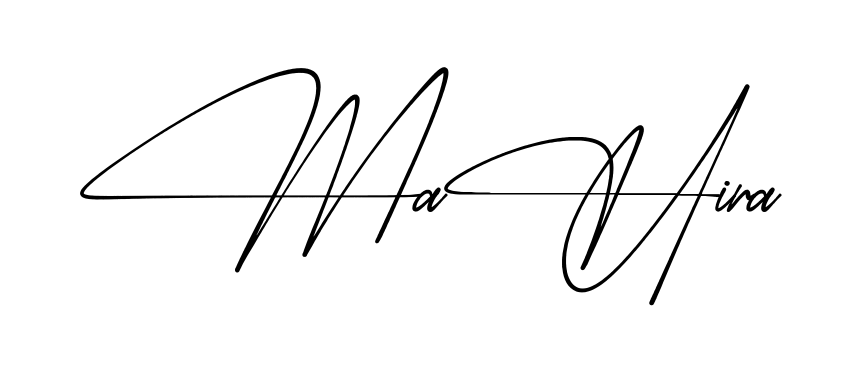 Simple Mahira signature style