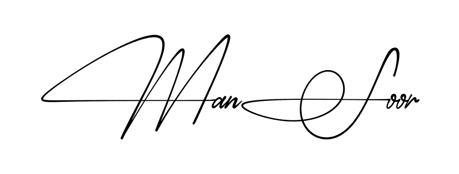 Simple Mansoor signature style