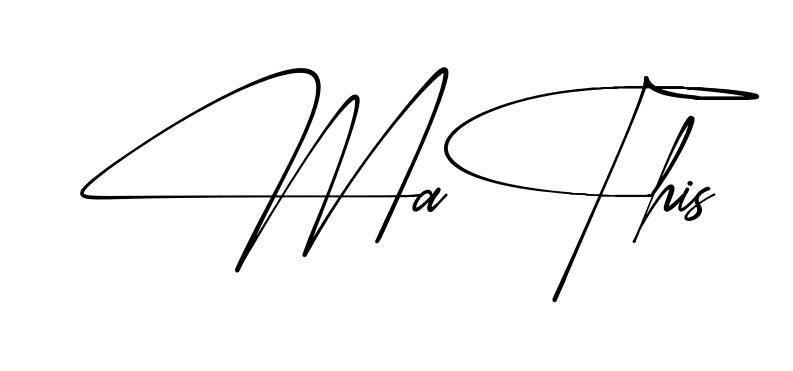 Mathis simple name signature style in English
