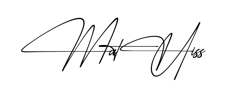 Mathis S simple name signature style in English