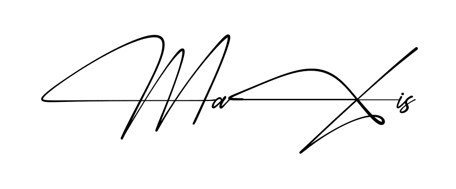 Maxi S simple name signature style in English