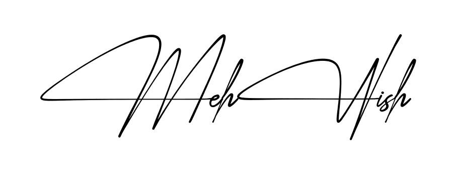 Simple Mehwish signature style
