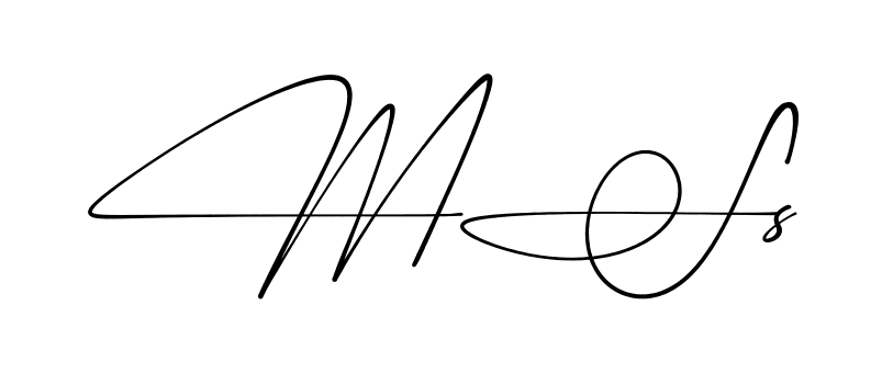 Ms S simple name signature style in English