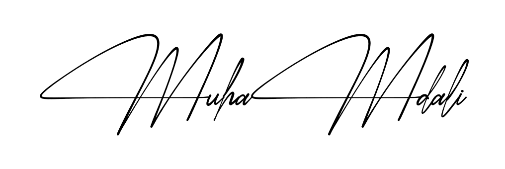 Simple Muhammad Ali signature style