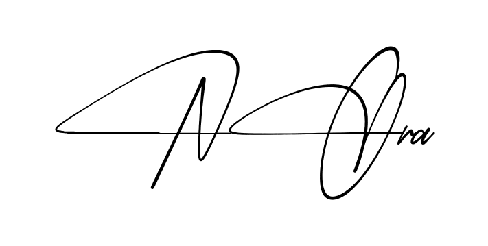 Simple Nora signature style