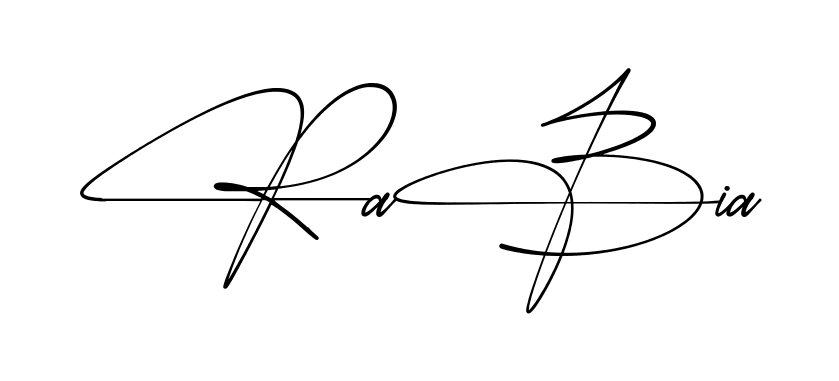 Simple Rabia signature style