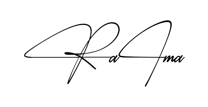 Simple Raima signature style