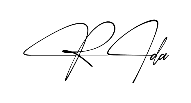 Simple Rida signature style