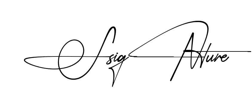 S Signature simple name signature style in English