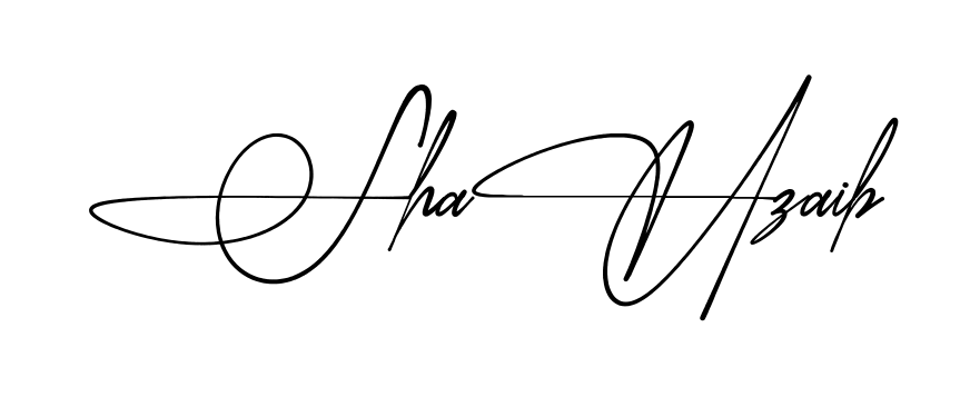Simple Shahzaib signature style
