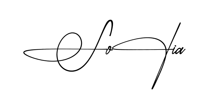 Simple Sofia signature style