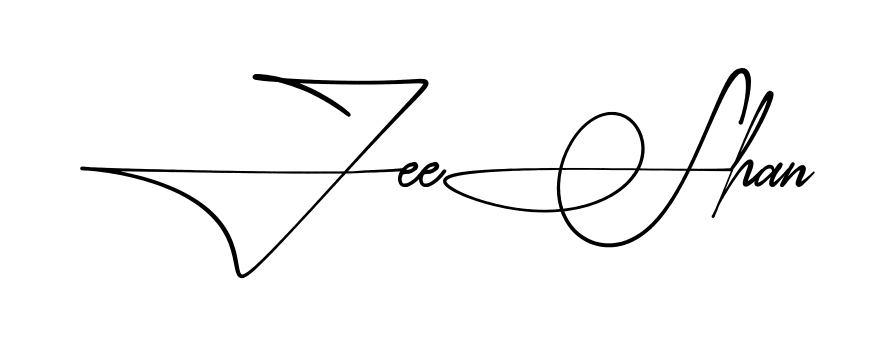 Simple Zeeshan signature style