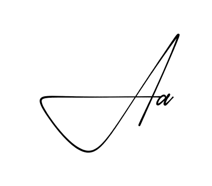 A A practice signature writing style